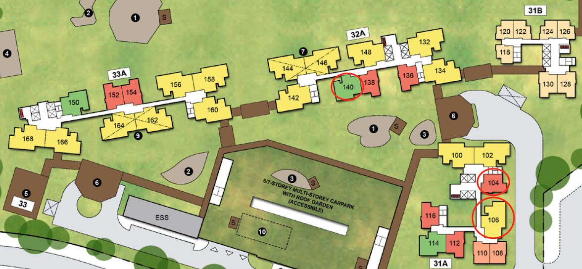 Tanjong Rhu Parc Site Plan with Best Units Highlighted