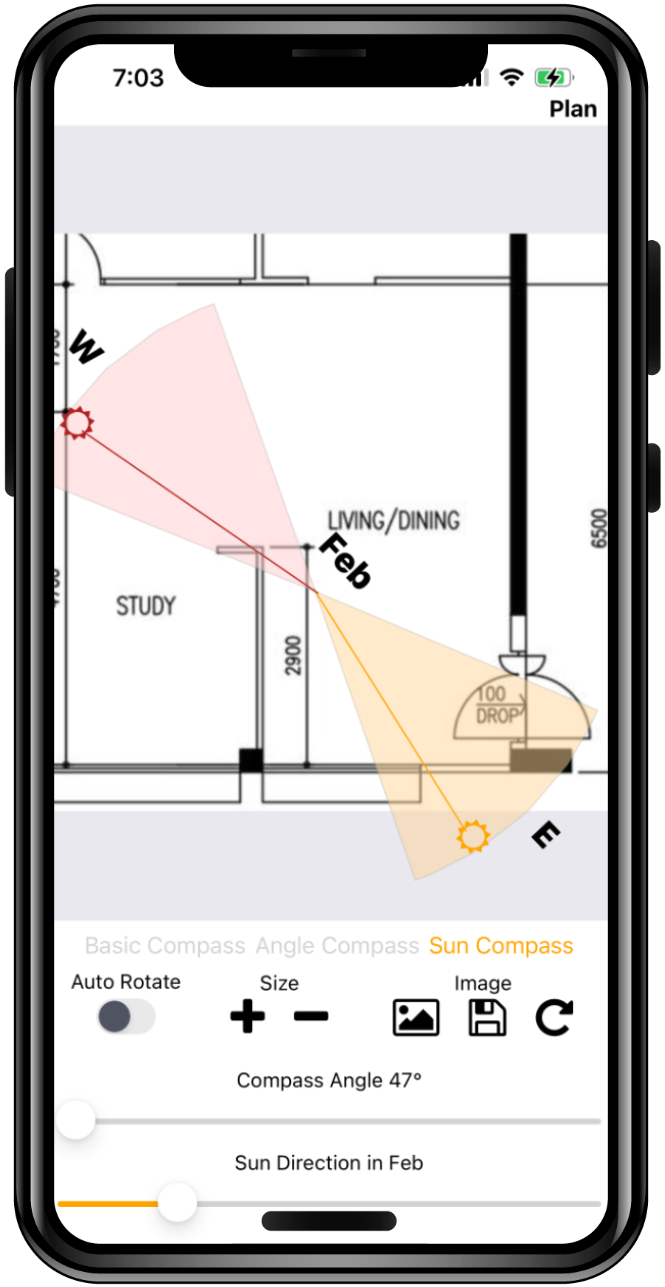 Compass Overlay Sun Compass Demo